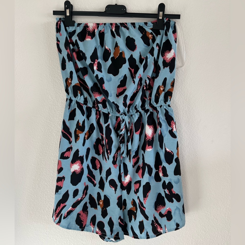 Cheetah print romper